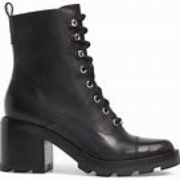 Host Pick: MARC FISHER Ltd. Wanya Combat Boots -10M - Picture 1 of 8